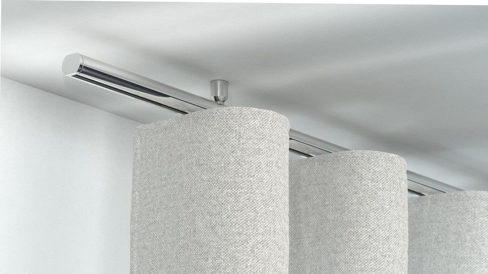 Interstil Corpus 20 Innenlauf Gardinenstange zur Deckenmontage – in Chrom