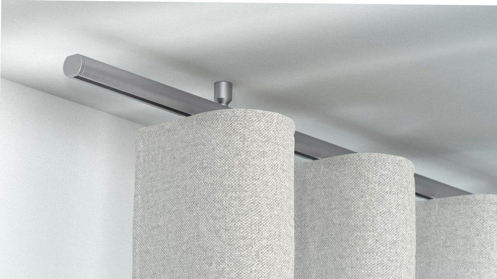 Interstil Corpus 20 Innenlauf Gardinenstange zur Deckenmontage – in Edelstahl