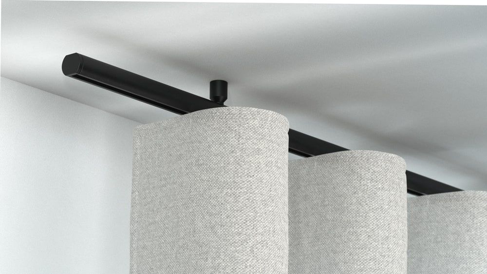 Interstil Corpus 20 Innenlauf Gardinenstange zur Deckenmontage – in Schwarz