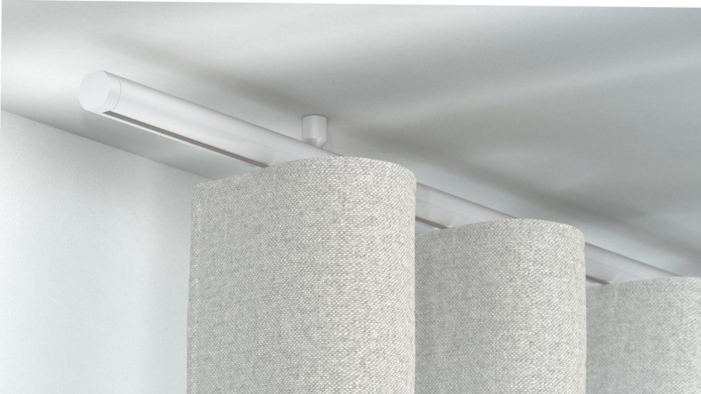 Interstil Corpus 22 mit Endstück Lee zur Deckenmontage – in Weiß