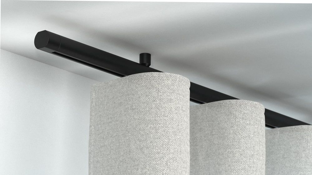 Interstil Corpus 25 1-läufige Innenlaufstange auf Maß – in Schwarz