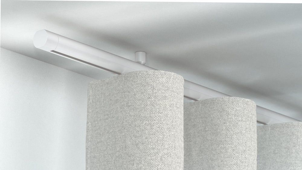 Interstil Corpus 25 1-läufige Innenlaufstange auf Maß – in Weiß