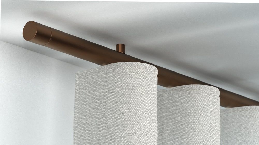 Interstil Corpus 30 Innenlaufstange zur Deckenmontage – in Bronze