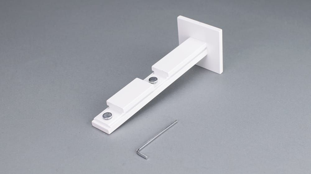 Interstil - Doppelträger ø 20 mm quadratisch – Zubehör in Weiß