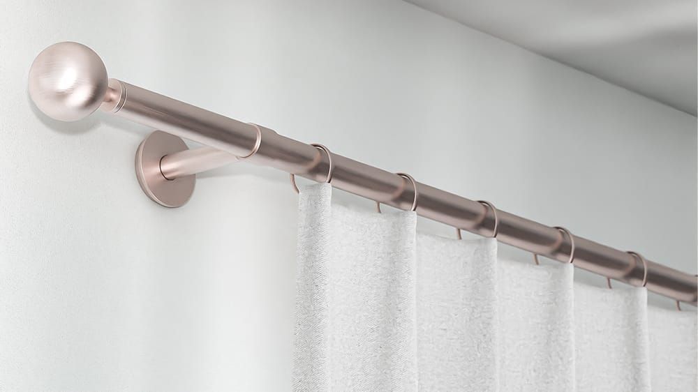 Interstil Grazioso Stange zur Wandmontage auf Maß – in Nickel matt