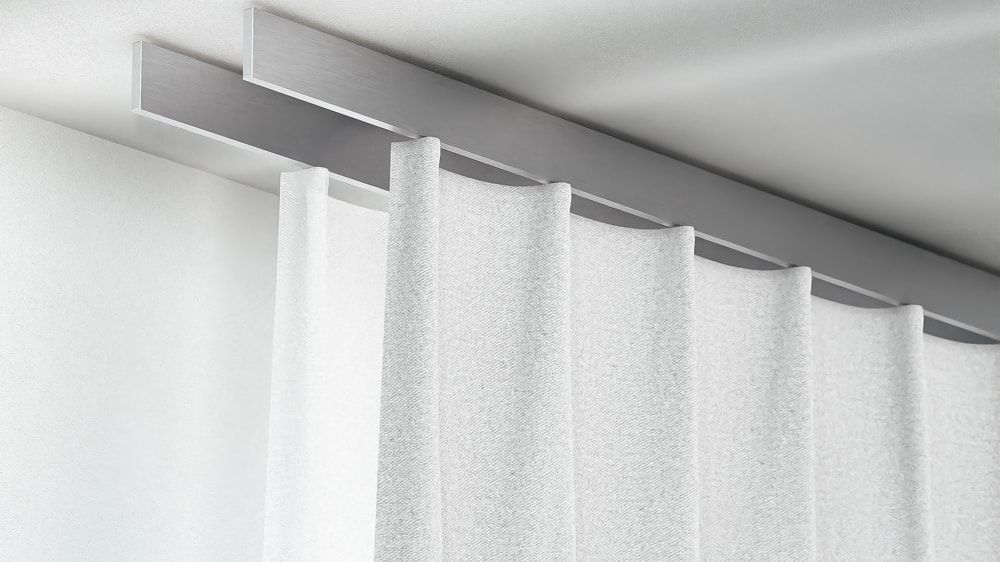 Interstil Helix Gardinenschiene 2-läufig online kaufen – in Aluminium