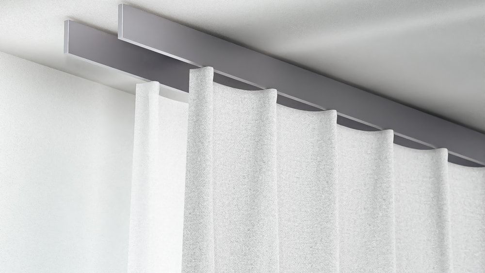 Interstil Helix Gardinenschiene 2-läufig online kaufen – in Edelstahl