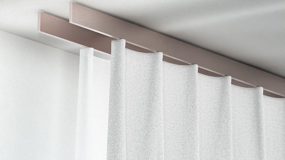 Interstil Helix Gardinenschiene 2-läufig online kaufen – in Nickel matt
