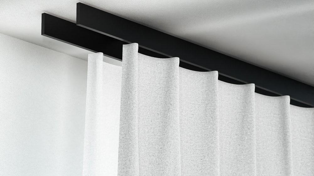 Interstil Helix Gardinenschiene 2-läufig online kaufen – in Schwarz