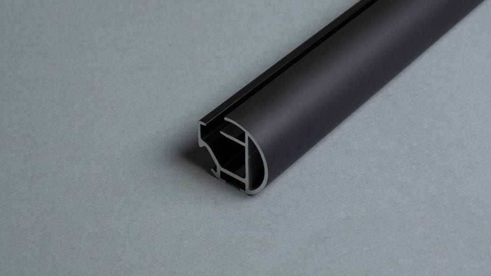 Interstil - Innenlaufprofil 30 mm rund – in Schwarz