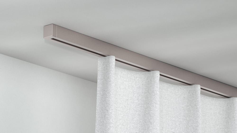 Deckenschiene für Ihren Vorhang preiswert kaufen – in Nickel matt