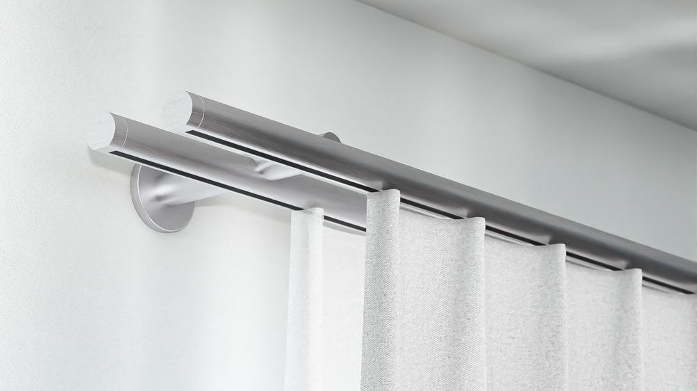 Interstil Lee 3 2-läufig zur Wandmontage – in Aluminium