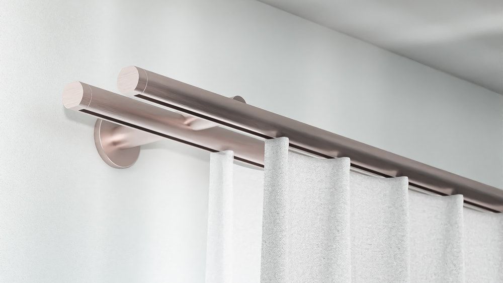 Interstil Lee 3 2-läufig zur Wandmontage – in Nickel matt