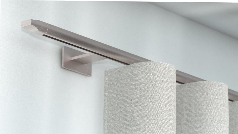 Interstil Log 1 zur Wandmontage maßgenau bestellen – in Nickel matt