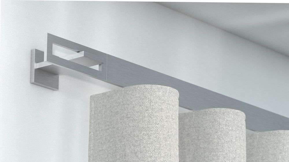 Interstil Longframe Gardinenschiene Innenlauf – in Aluminium