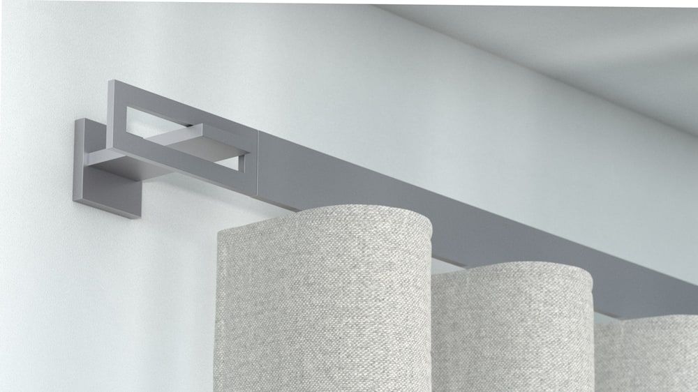 Interstil Longframe Gardinenschiene Innenlauf – in Edelstahl