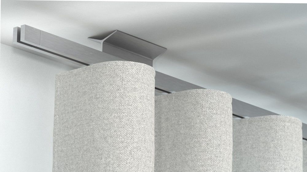 Interstil Novum 2 preiswert kaufen 1 läufige Vorhangstange – in Aluminium