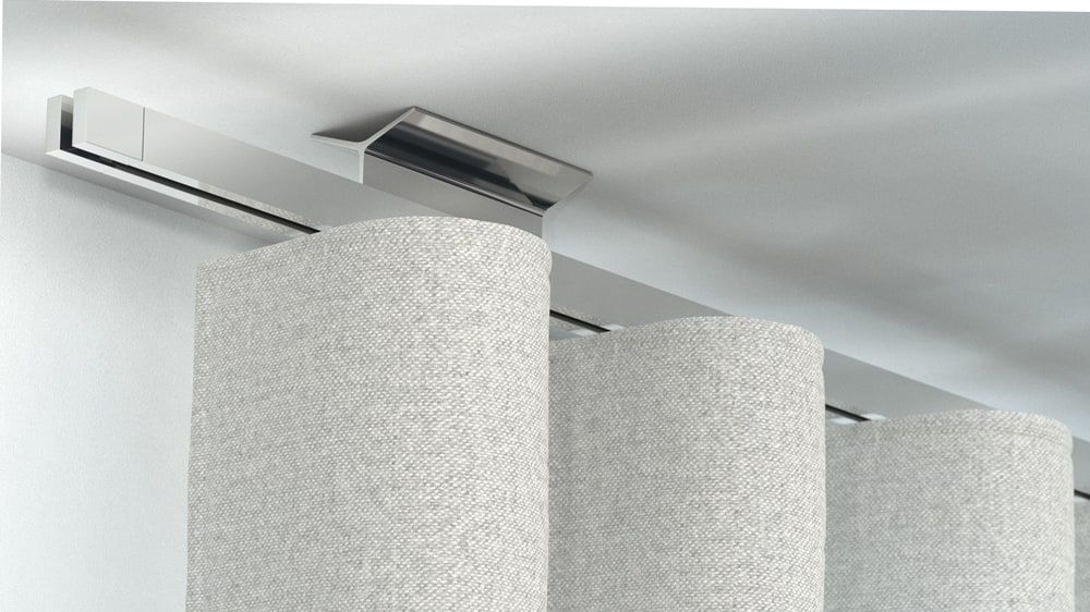 Interstil Novum 2 - Vorhangstange zur Deckenmontage preiswert – in Chrom