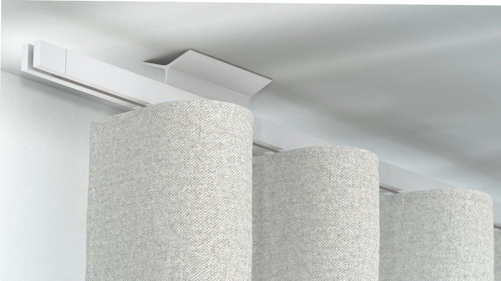 Interstil Novum 2 - Vorhangstange zur Deckenmontage preiswert – in Weiß