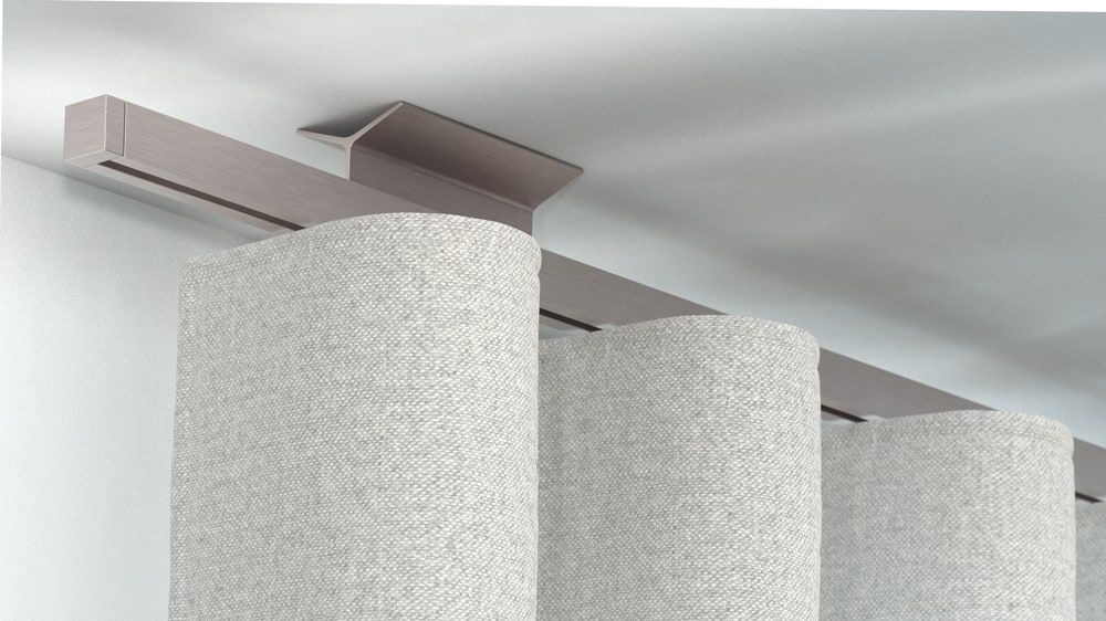 Interstil Novum 2 preiswert kaufen 1 läufige Vorhangstange – in Nickel matt