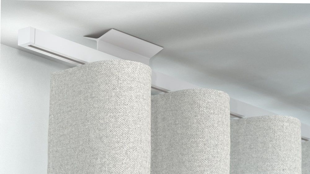 Interstil Novum 2 preiswert kaufen 1 läufige Vorhangstange – in Weiß