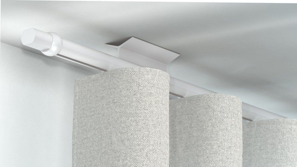 Interstil Novum 25 1-läufig mit Endstück Radius – in Weiß