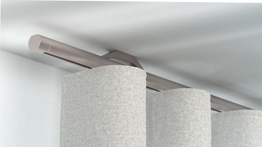 Interstil Novum.25W kaufen Vorhangstange für Wellenvorhang – in Nickel matt
