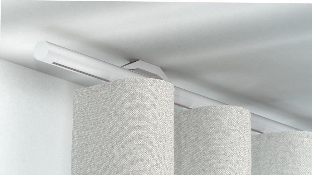 Interstil Novum.25W kaufen Vorhangstange für Wellenvorhang – in Weiß