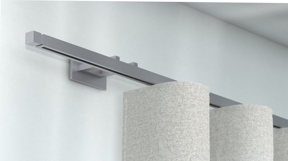 Interstil Phantom 2: 1-läufige Vorhangstange – in Edelstahl