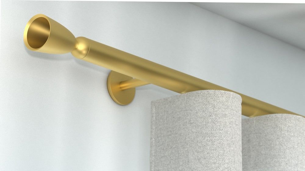 Interstil Poesie 1 zur Wandmontage maßgenau bestellen – in Messing