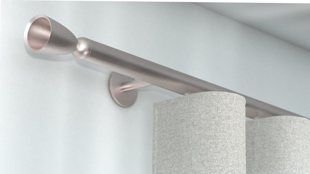 Interstil Poesie 1 zur Wandmontage maßgenau bestellen – in Nickel matt