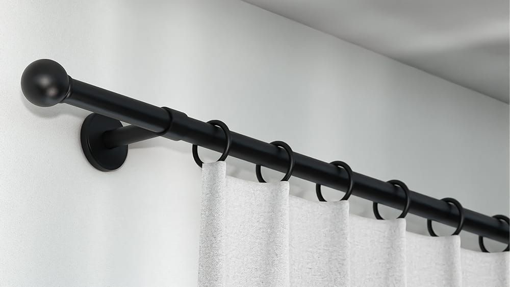 Interstil Puck zur Wandmontage auf Maß bestellen – in Schwarz