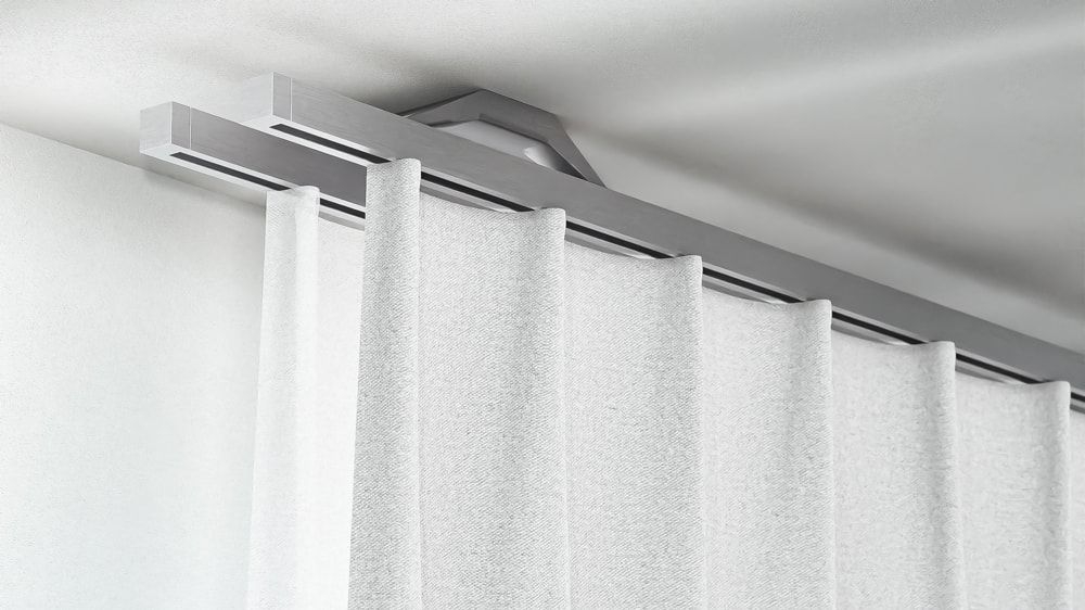 Interstil Quantum 1 2-läufig - Edle Deckenschiene – in Aluminium