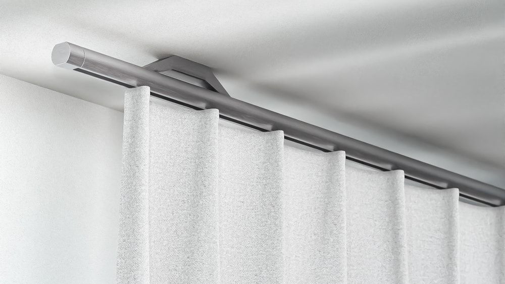 Deckenschiene Interstil Quantum 20 1-läufig mit Endstück Metro – in Aluminium