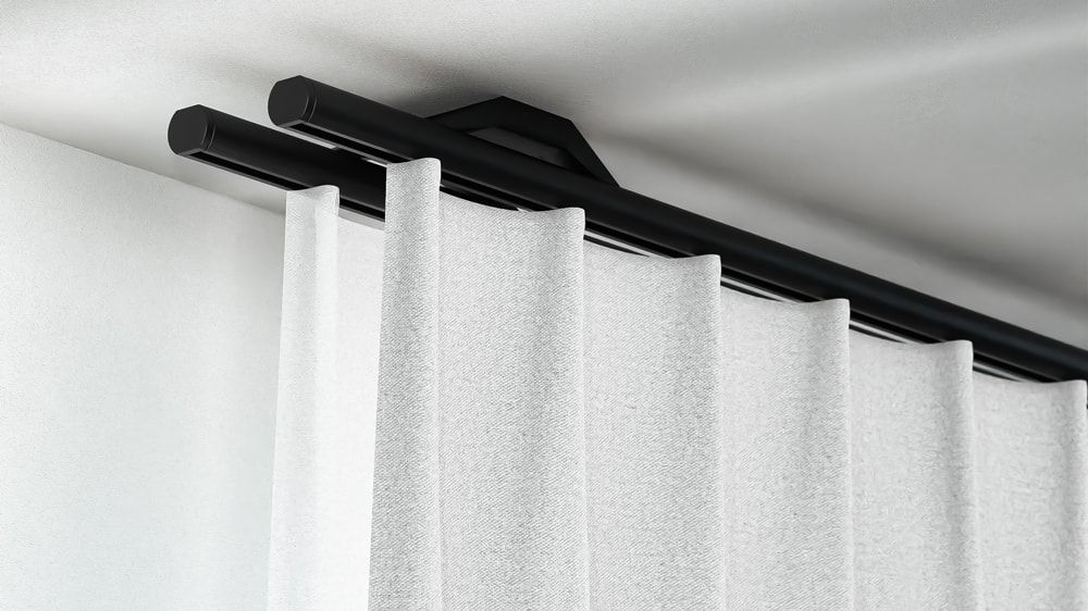 Interstil Quantum 20 2-läufig mit Endkappe Mono – in Schwarz