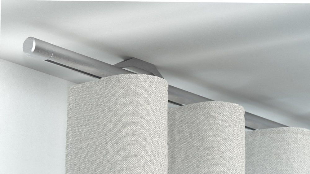 Interstil Quantum 22 1-läufige Deckenschiene auf Maß – in Aluminium