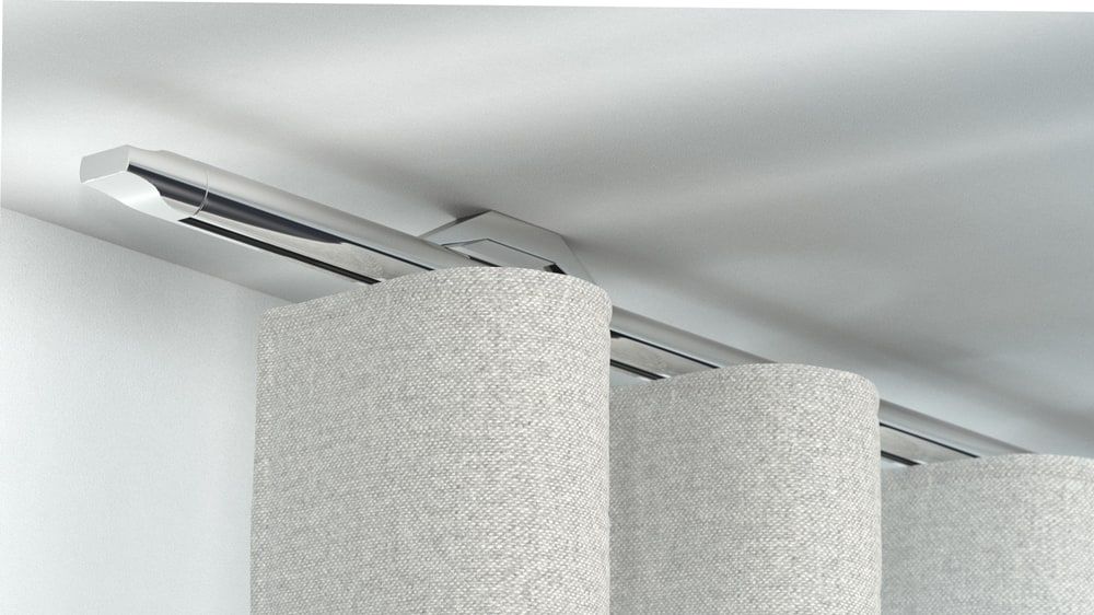 Interstil Quantum 22 1-läufig Innenlaufstange Vorhang – in Chrom