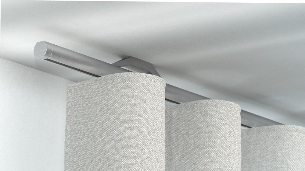 Interstil Quantum 22 1-läufige Innenlaufstange Decke – in Aluminium