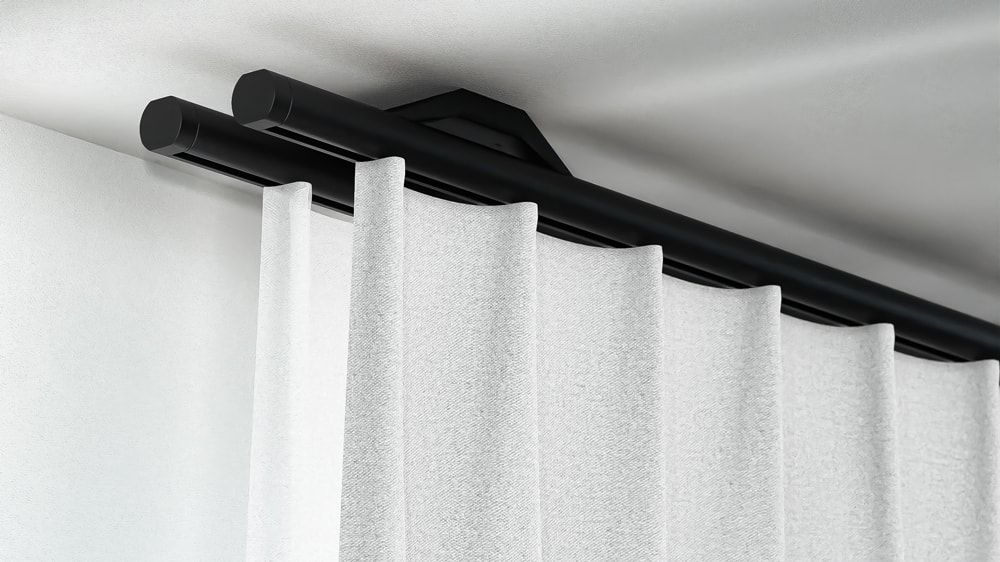 Interstil Quantum 22 zur Deckenmontage auf Maß – in Schwarz