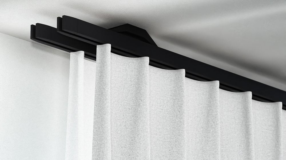 Interstil Quantum 2 2-läufig: Deckenschiene auf Maß