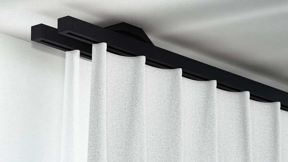 Interstil Quantum 2 2-läufig - Deckenschiene auf Maß