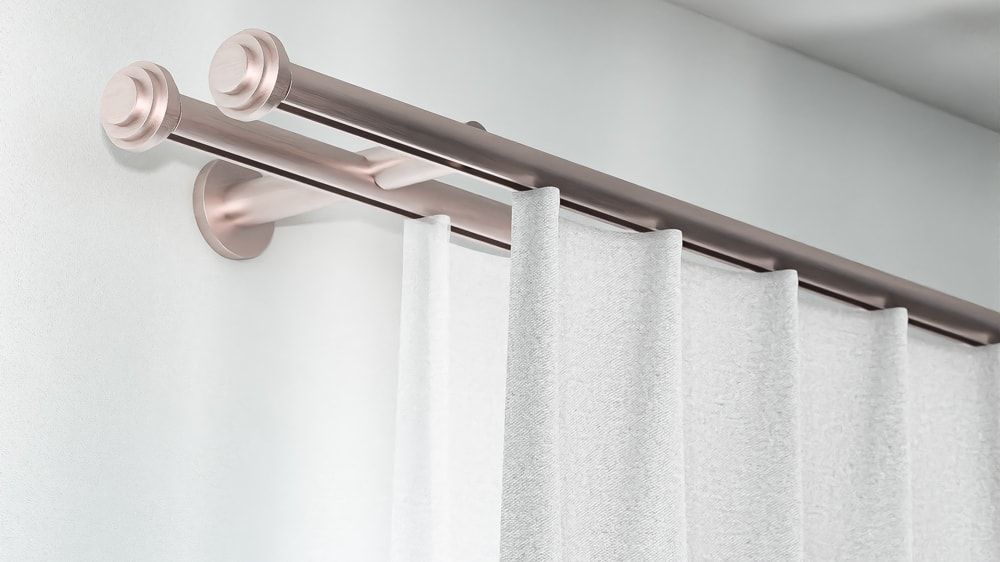 Interstil Radon 2-läufig zur Wandmontage  – in Nickel matt