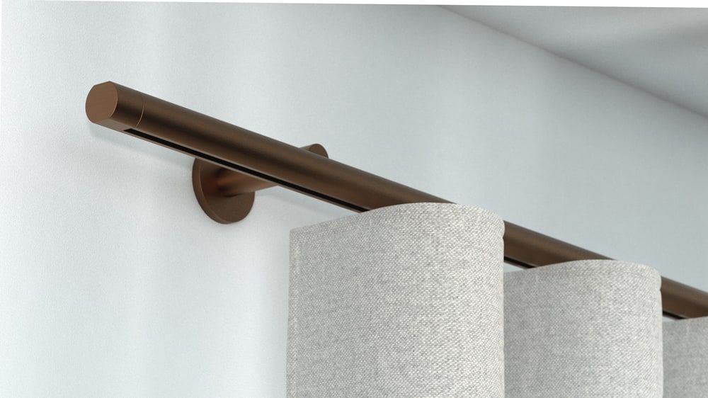 Interstil Sinus.3W Vorhangstange mit Innenlauf online – in Bronze