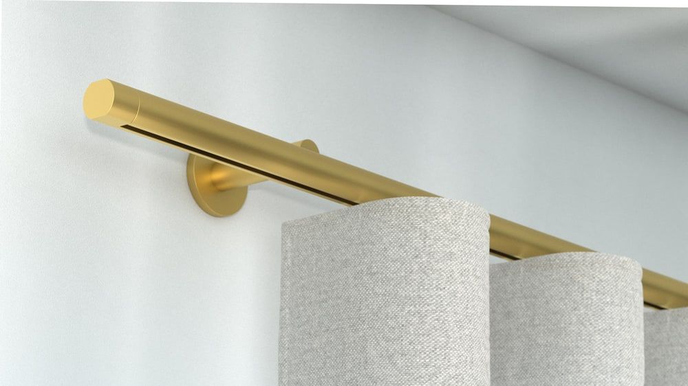 Interstil Sinus.3W Vorhangstange mit Innenlauf online – in Messing