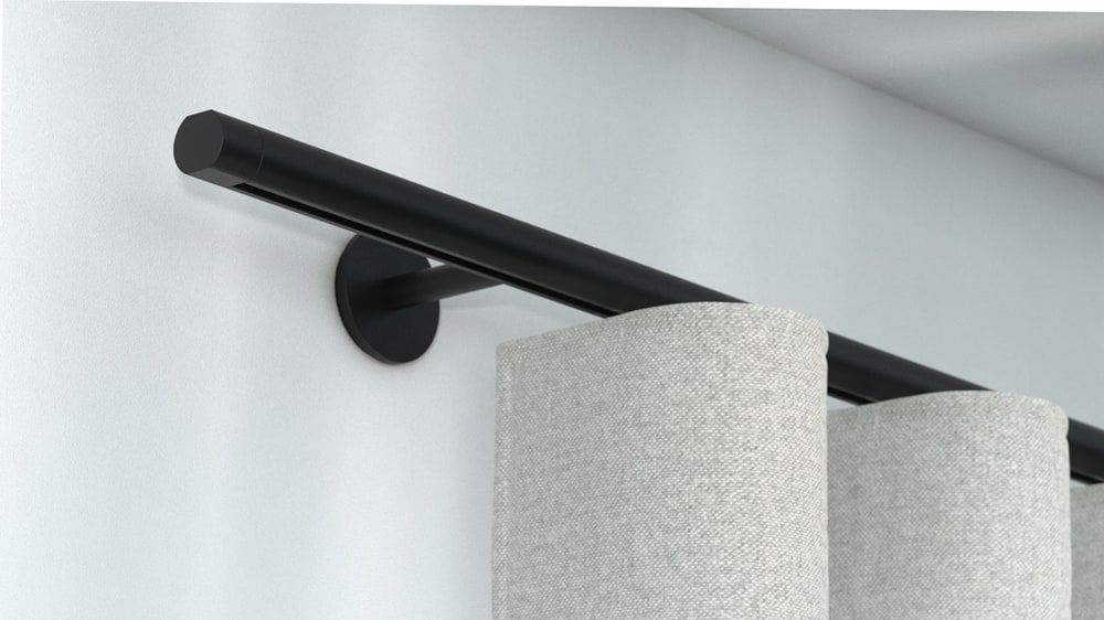 Interstil Sinus.4W kaufen Vorhangstange für Wellenvorhang – in Schwarz