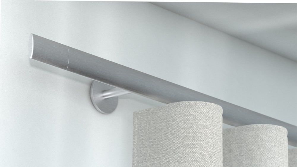 Interstil Trim.2 Vorhangschiene aus Aluminium nach Maß – in Aluminium