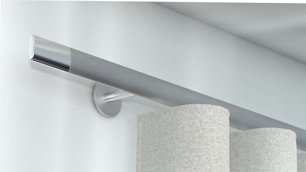 Interstil Trim.2 Vorhangschiene aus Aluminium nach Maß – in Aluminium