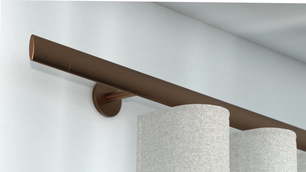 Interstil Trim.2 Vorhangschiene aus Aluminium nach Maß – in Bronze