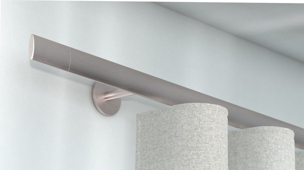 Interstil Trim.2 Vorhangschiene aus Aluminium nach Maß – in Nickel matt