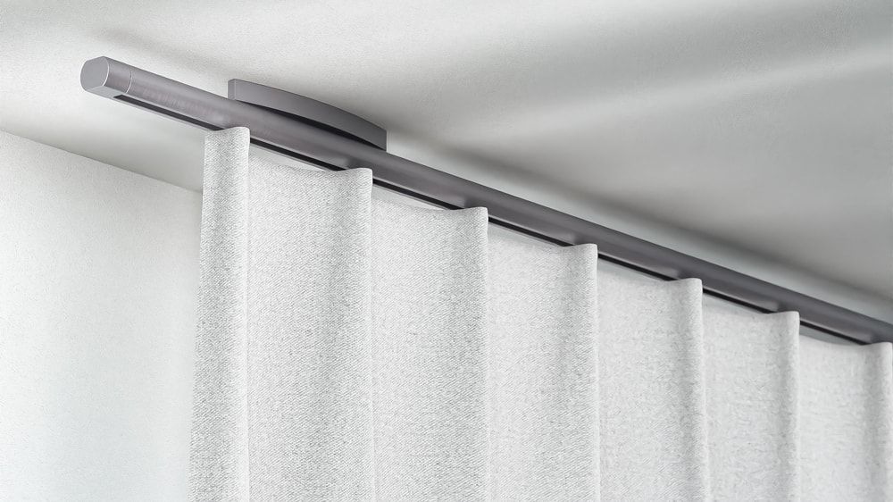 Interstil Votum 16 Runde Vorhangstange mit Innenlauf – in Edelstahl